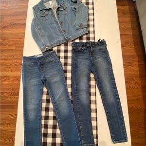 Girls Size 8 Jeans and Jean Jacket - Excellent Condition